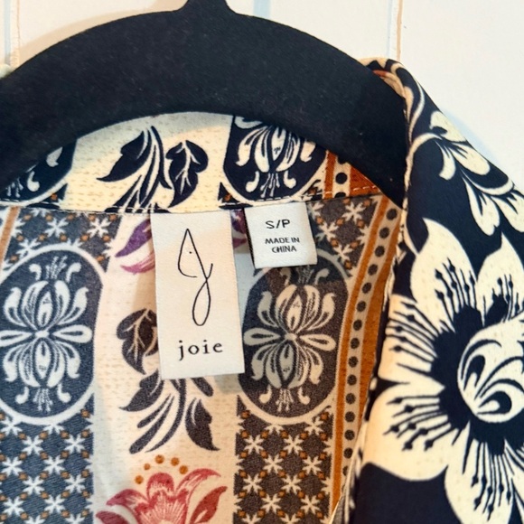 Joie Boho Floral Pineapple Print Ruffle Hem Dress – Size S - Picture 4 of 10